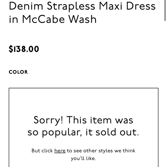 Madewell Denim Strapless Maxi Dress in McCabe Wash - Picture 4 of 4